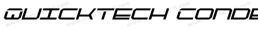 QuickTech Condensed Italic字体转换